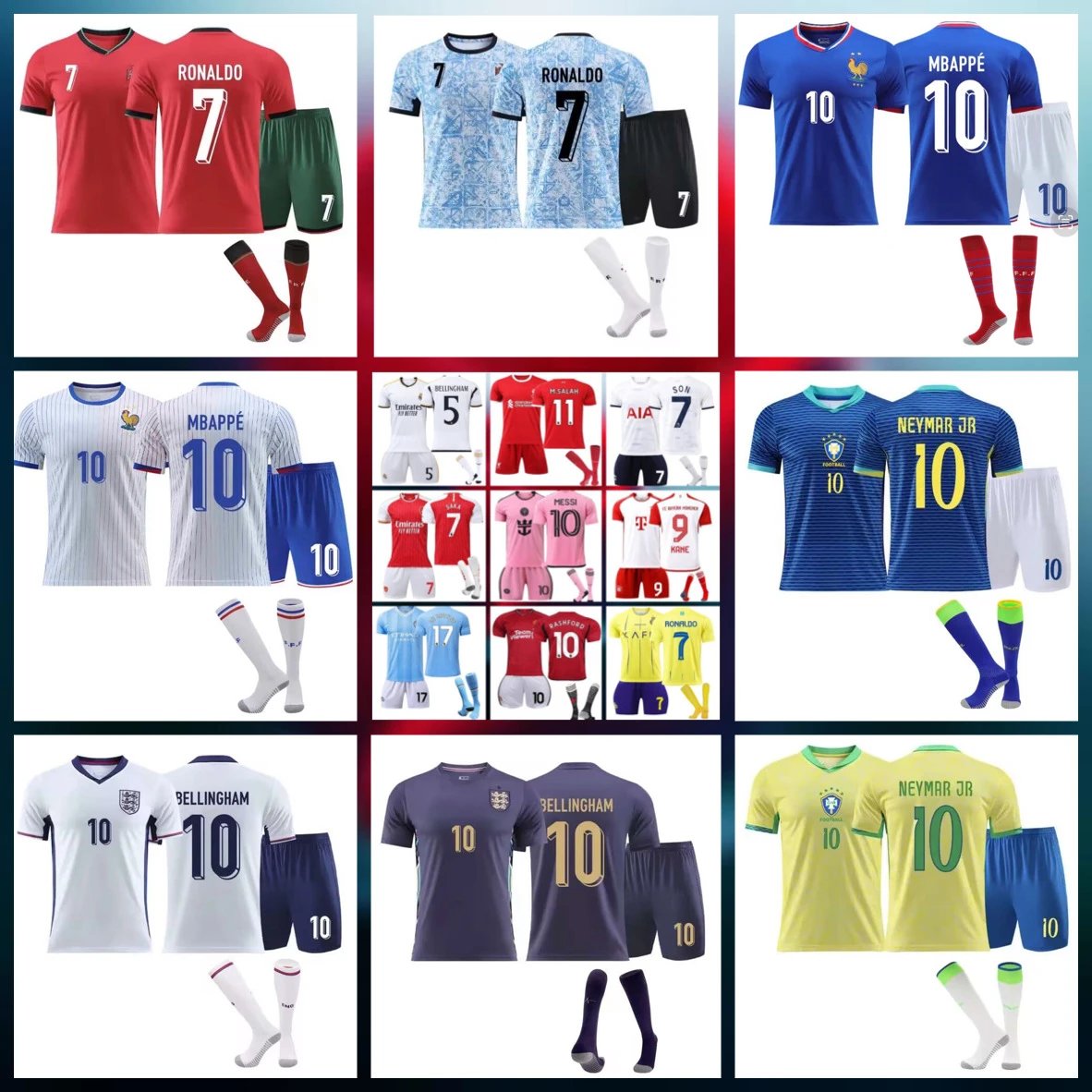 24-25 children's football uniform club children's clothing  