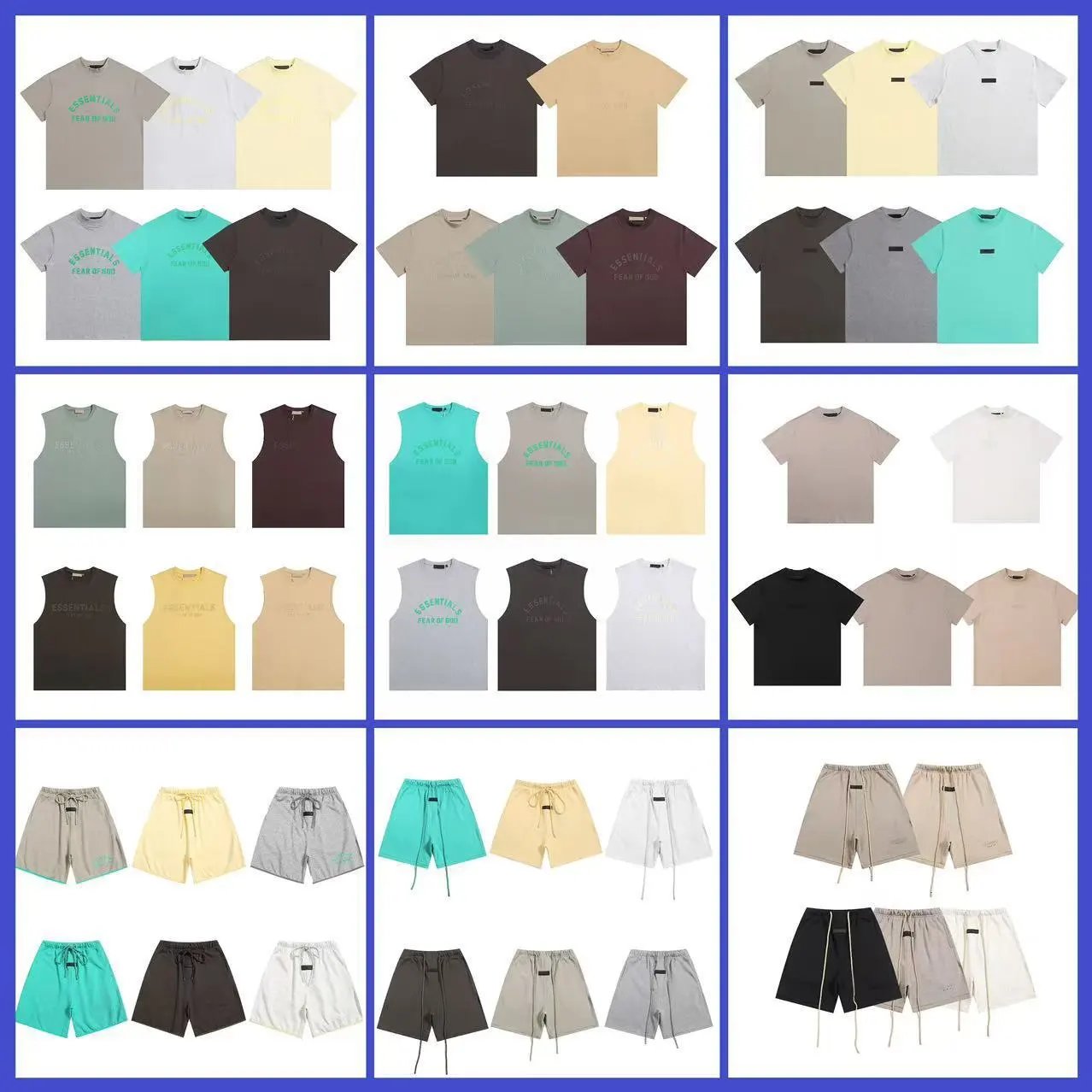 Double-line glued letter round neck pullover short sleeves for men and women  