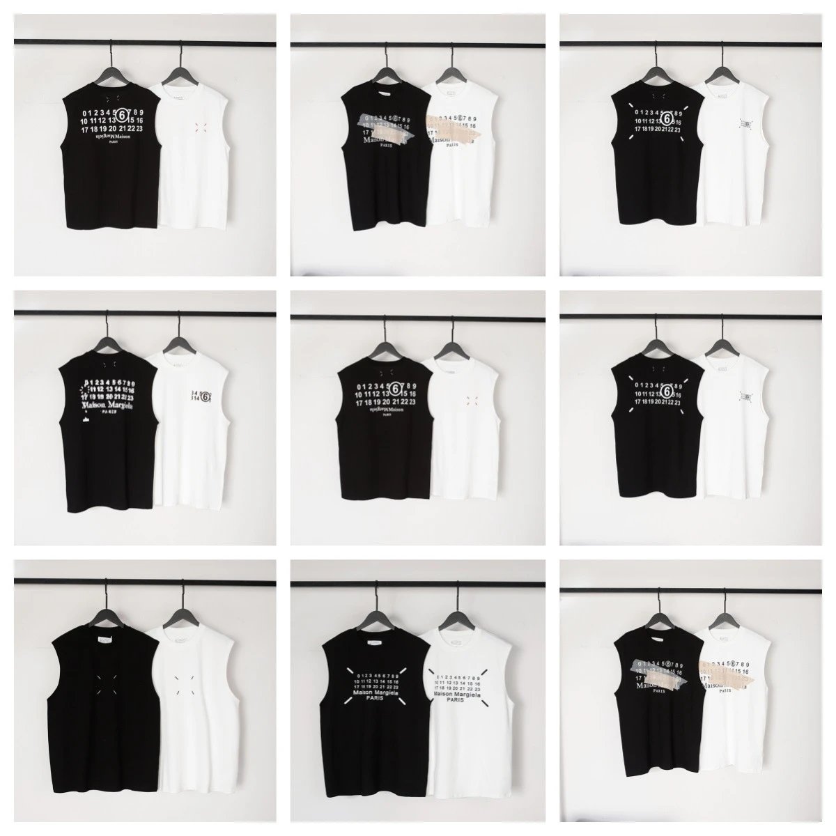 Pure cotton double yarn men's T-shirt short-sleeved vest  