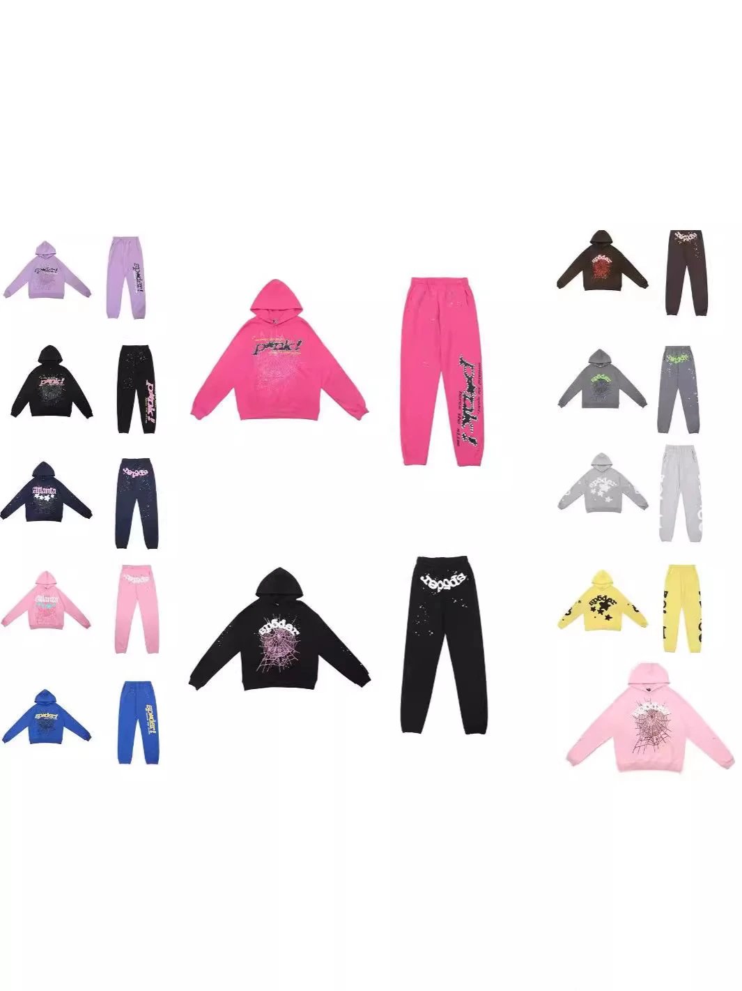 Unisex hooded sweatshirt and sweatpants set  