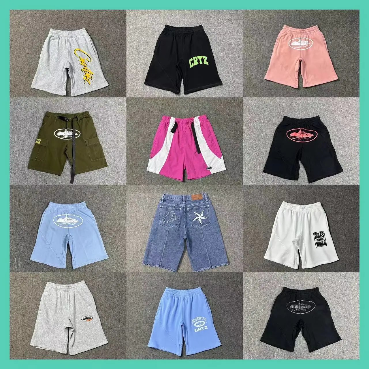 Loose sports casual shorts for men and women, three-quarter length pants for couples  