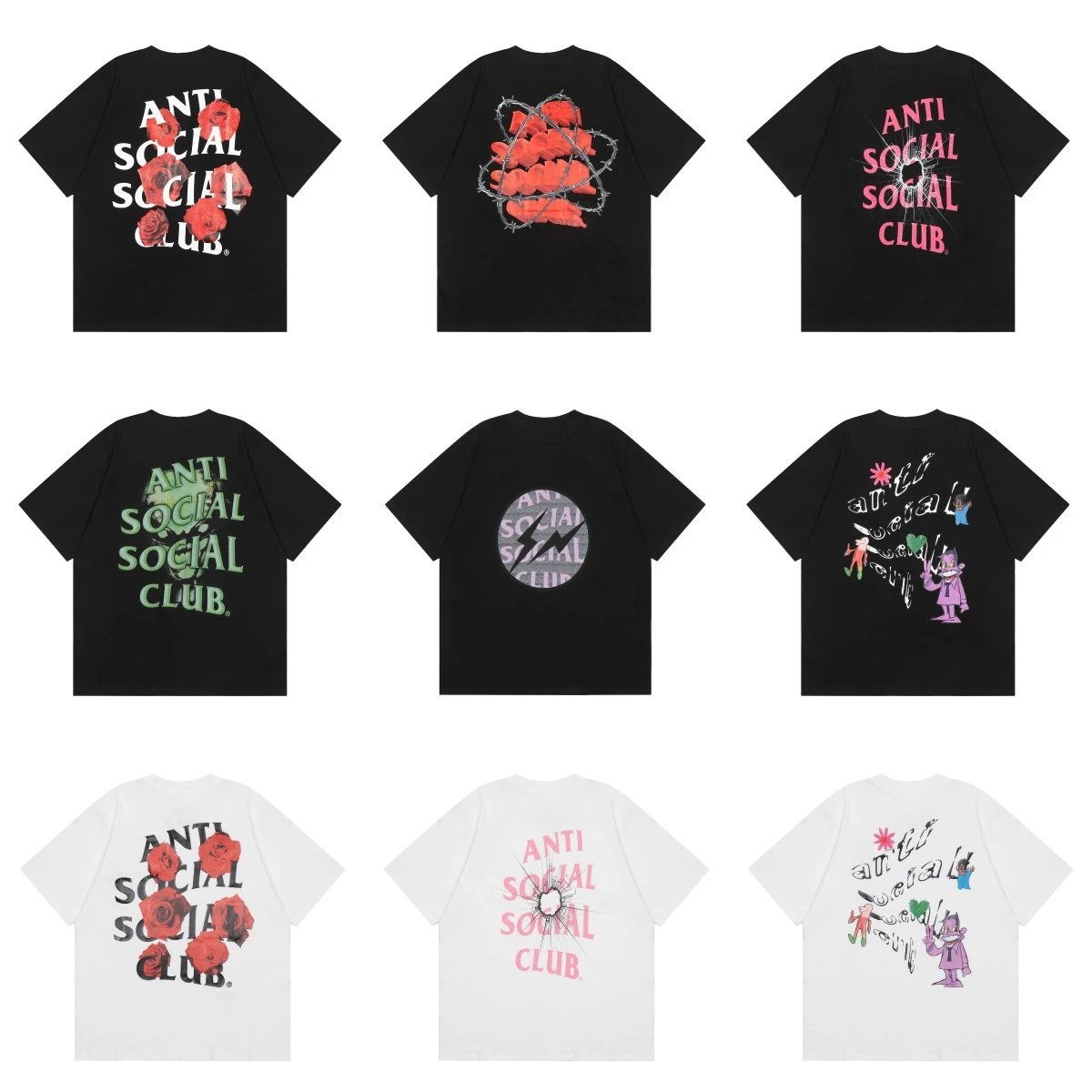 Couple clothing for men and women, large size loose pullover short-sleeved T-shirt for teenagers  