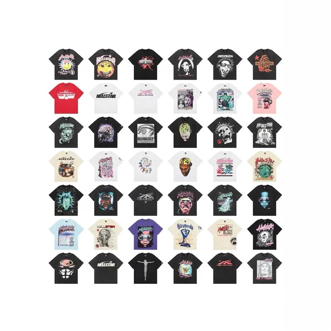 Double yarn pure cotton casual men's and women's summer loose short-sleeved T-shirts  